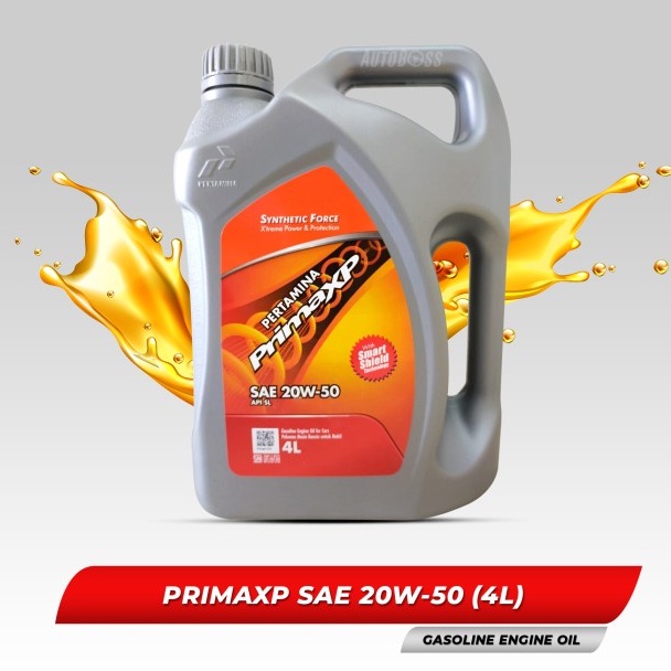 Pertamina - Prima XP 20W-50 20W50 Oli Mobil Kemasan 4 Liter