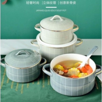 

Jual Nordic Ceramic Bowl Pot Large / Panci Keramik / Mangkuk Keramik Mewah - Abu 21cm Berkualitas