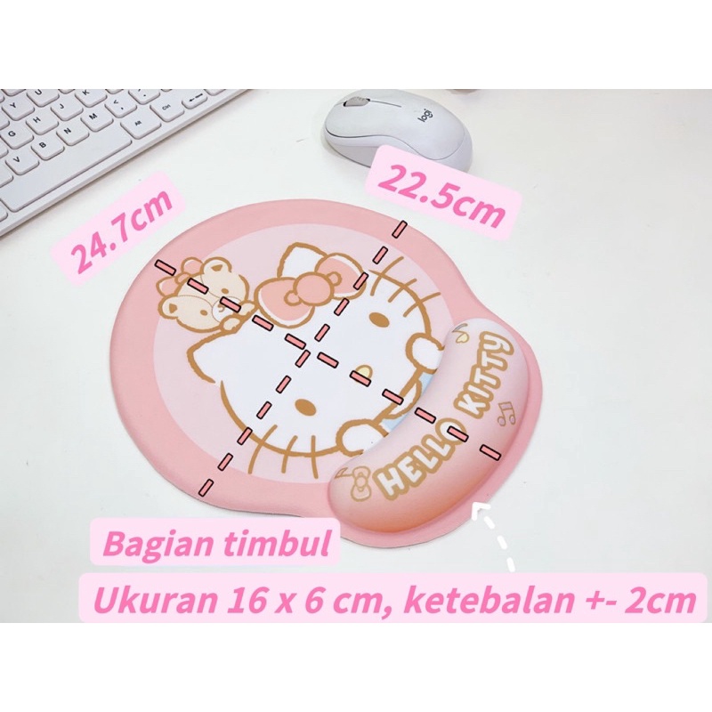 Mousepad bantal hello kitty melody kuromi stella cinamoroll snoopy aksesoris komputer mouse pad