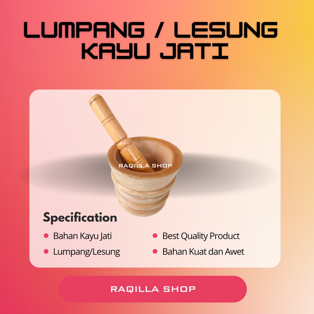 Lumpang kayu alat penumbuk rujak tumbuk beras dan bumbu
