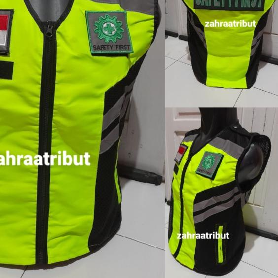 Rompi Safety Hijau Stabilo - Hijau, S