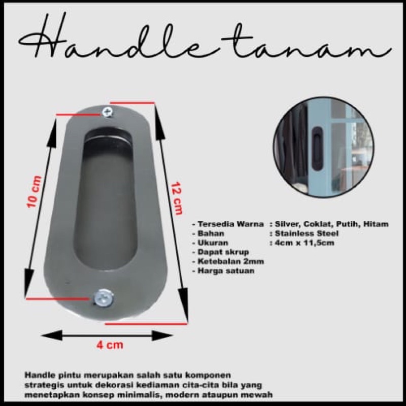 HANDLE PINTU TANAM / HANDLE PINTU / HANDLE