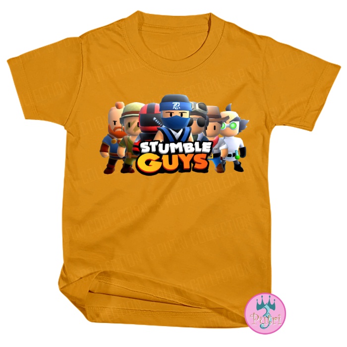 Baju STUMBLE GUYS Anak Laki Laki Keren Umur 3 4 5 6 7 8 9 10 11 12 Tahun / Kaos Distro Game Anak Cewek Perempuan