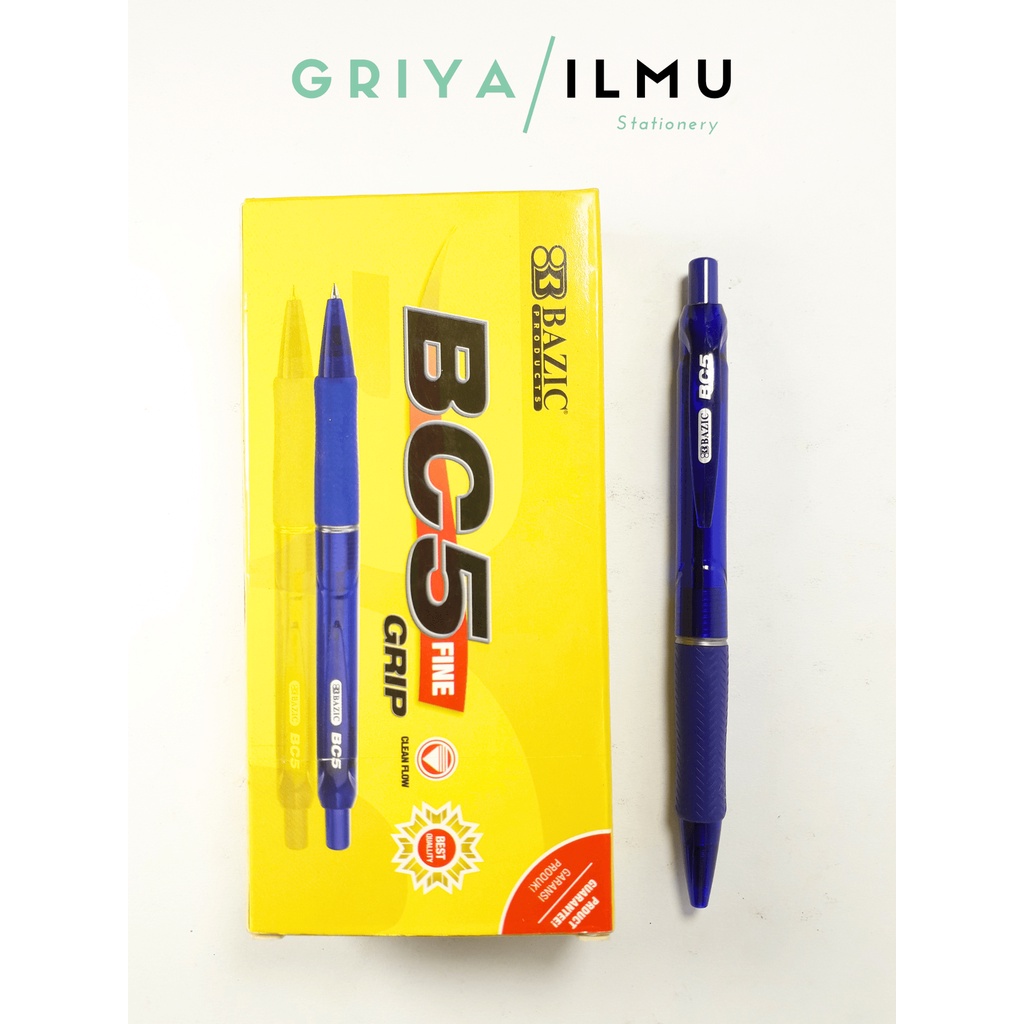 

Bolpoin BC5 Fine Grip BAZIC Blue/Black Ink (0241568)/(024023)
