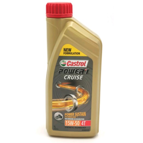 Oli Castrol Power 1 CRUISE Motor 4Tak sae 15W-50 1Liter original