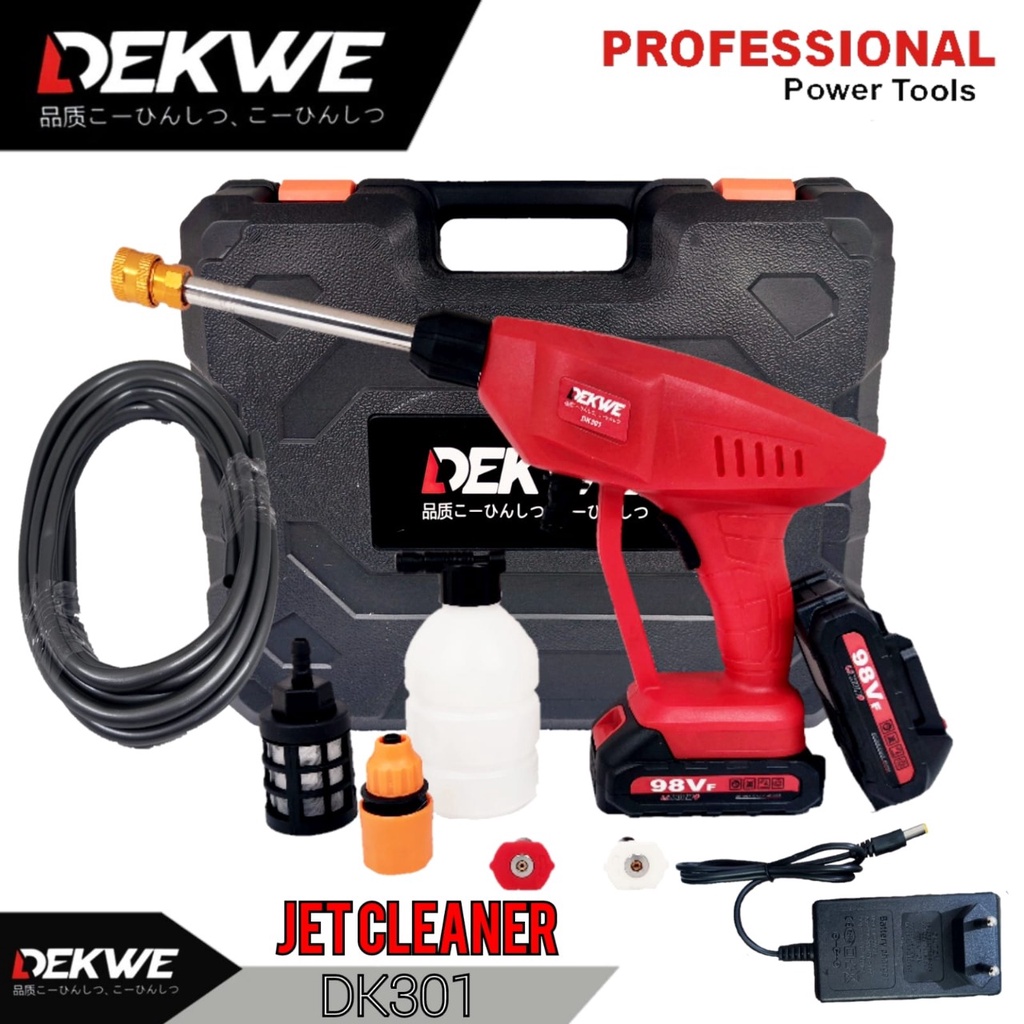 DEKWE DK301 Jet Cleaner Cordless Portable Baterai 98v