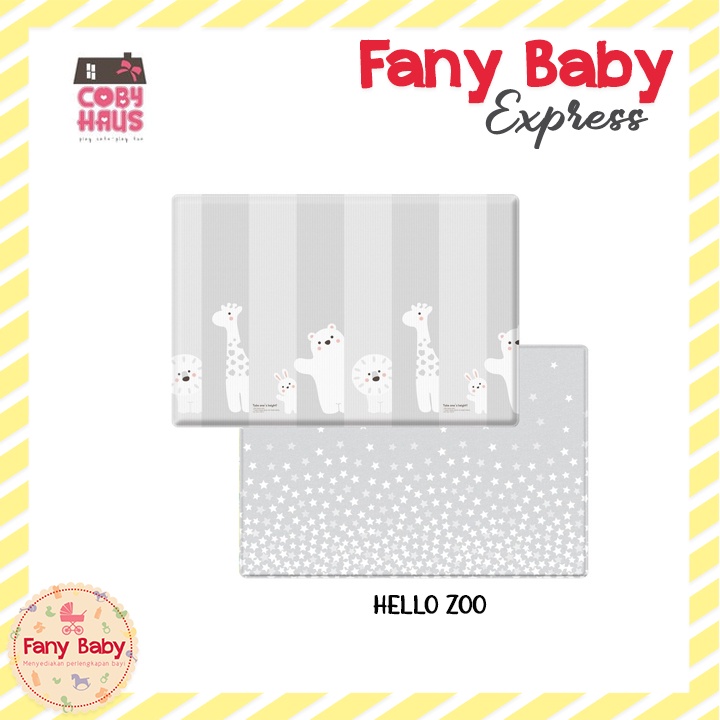 COBY HAUS PREMIUM BUBBLE PVC MAT HELLO ZOO + GALAXY M 190 x 130 x 3CM