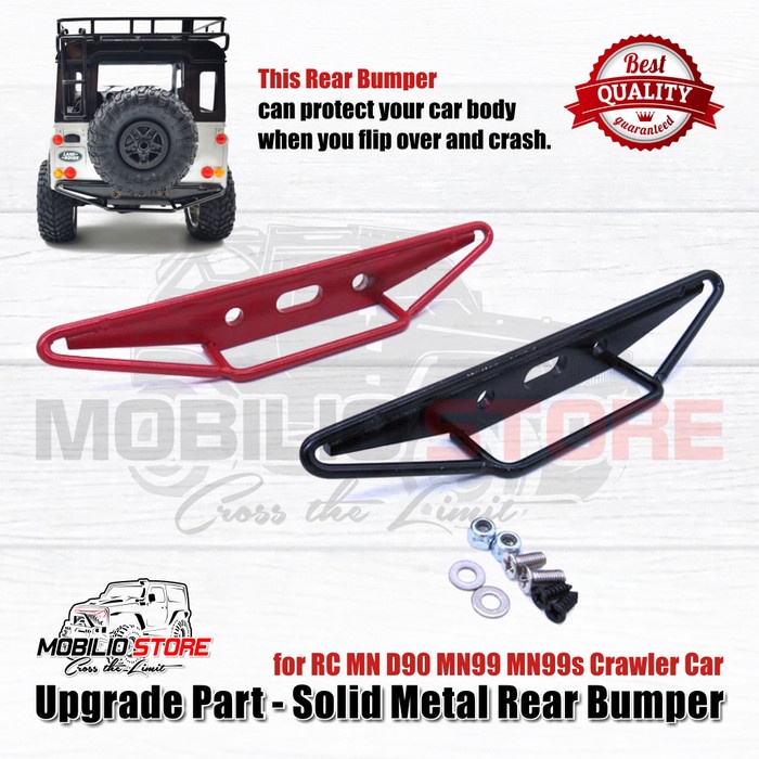 Upgrade Part - Rear Bumper Belakang Solid Metal RC MN D90 MN99 MN99s