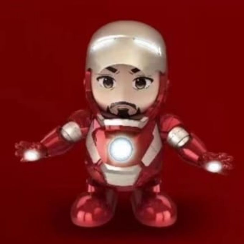 Dancing Mainan Robot Iron Man Spiderman Bumble Bee Captain America Dance Hero Joget