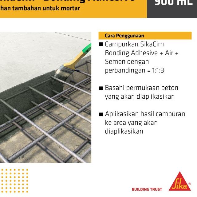 

Sikacim Bonding Adhesive Bonding Agent Lem Beton 900ml