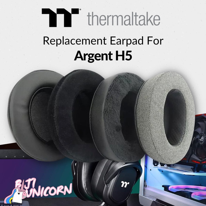 Earpad Earcup Ear Cushion Thermaltake Argent H5 H 5 Foam Pad Bantalan