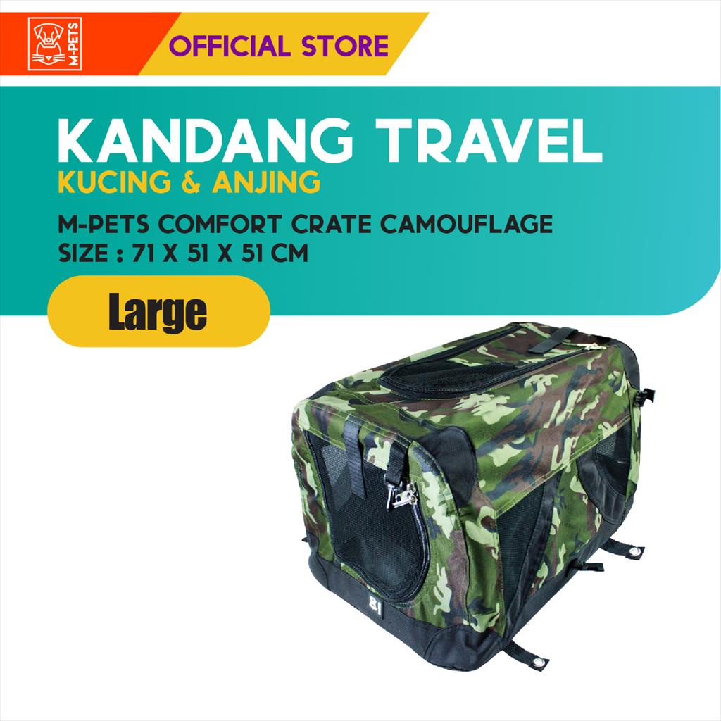 M-Pets Comfort Crate Size L / Kandang Travel Rangka Besi