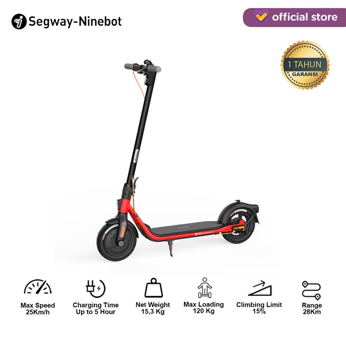 Skuter Segway Ninebot Kickscooter D28 / Skuter Listrik Lipat