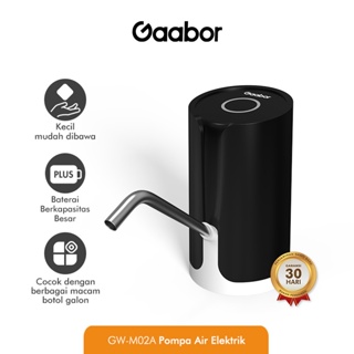 Gaabor Pompa Air Galon Elektrik Dispenser Air Minum Portable Hitam Water Electric Pump Charger USB /GW-M02A