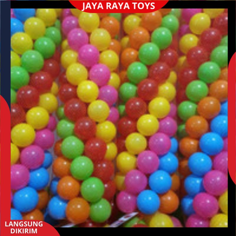 mainan anak mandi bola bolaan plastik warna warni isi 25pcs SNI best seller termurah Bahan Berkualitas