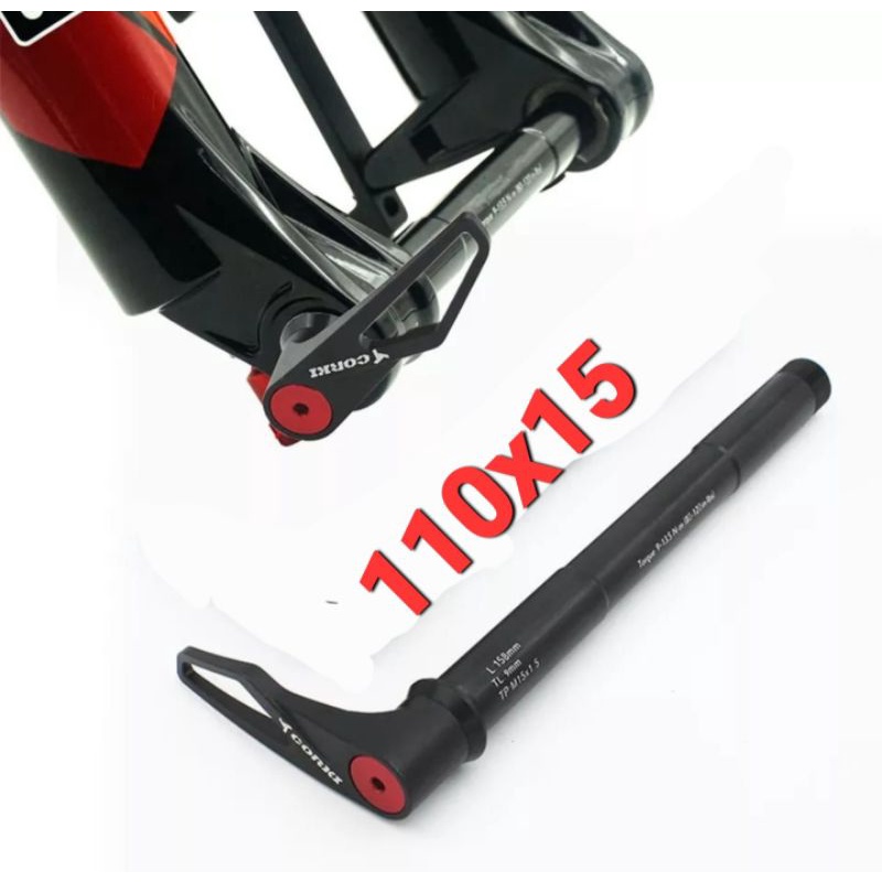 Corki Boost AS TA QR 15x110 AS Thru Axle  Quick Release For Fork Rockshox Fox AS TA QR Sepeda