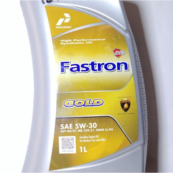 Oli Mesin Mobil Motor Fastron Gold 5W-30 (1 Liter)