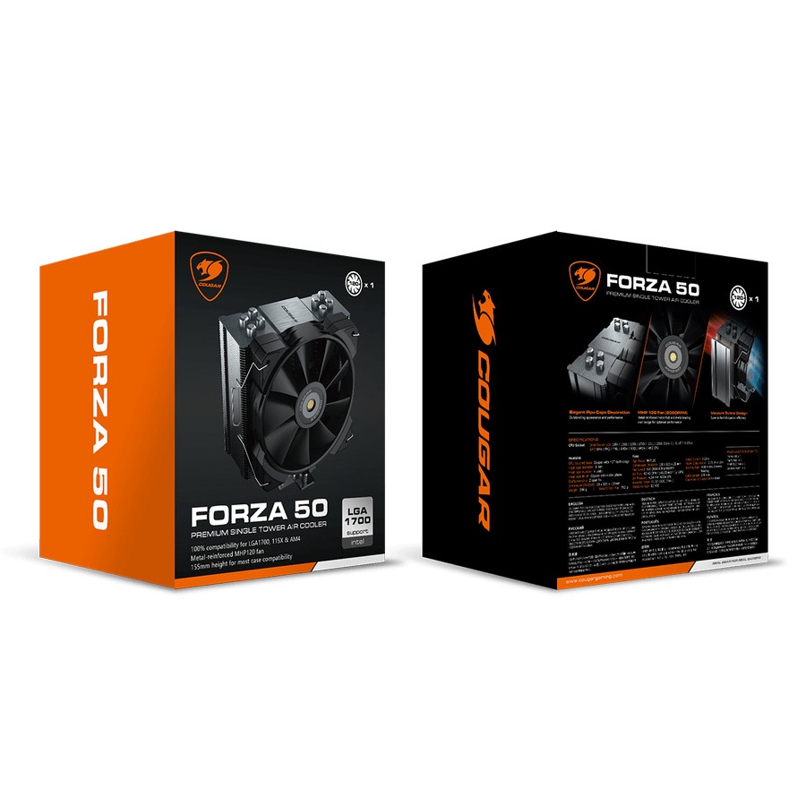 HSF COUGAR FORZA 50 PWM | 120mm Tower Air CPU Cooler