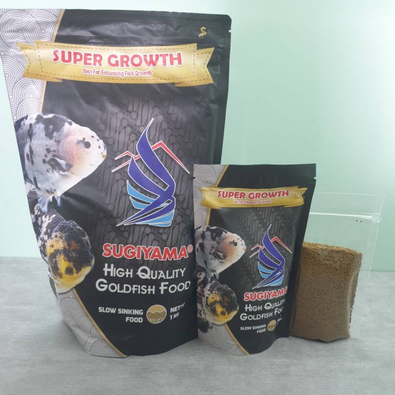 PELET SUGIYAMA SUPER GROWTH 100 GR SINKING PELET PAKAN IKAN MAS KOKI