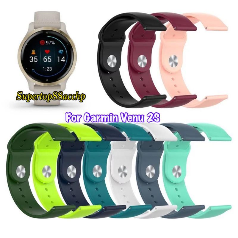 Strap Silicone 18mm Silikon Garmin Vivomove 3S Vivoactive 4S Venu 2S Forerunner 255S Rey Captain Marvel