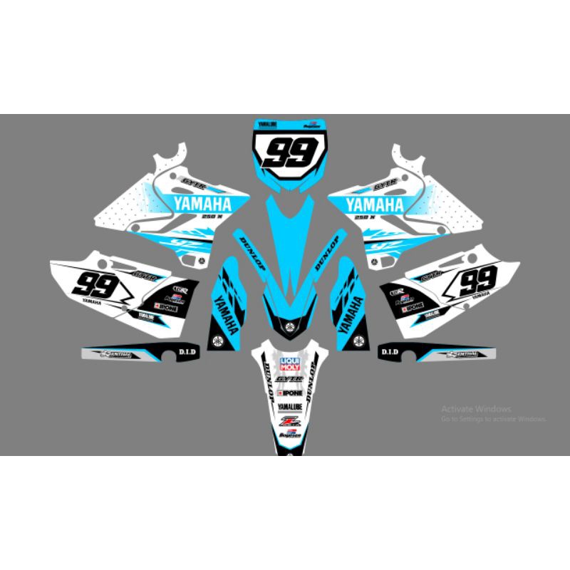 Decal full body yz 250 x bebas design