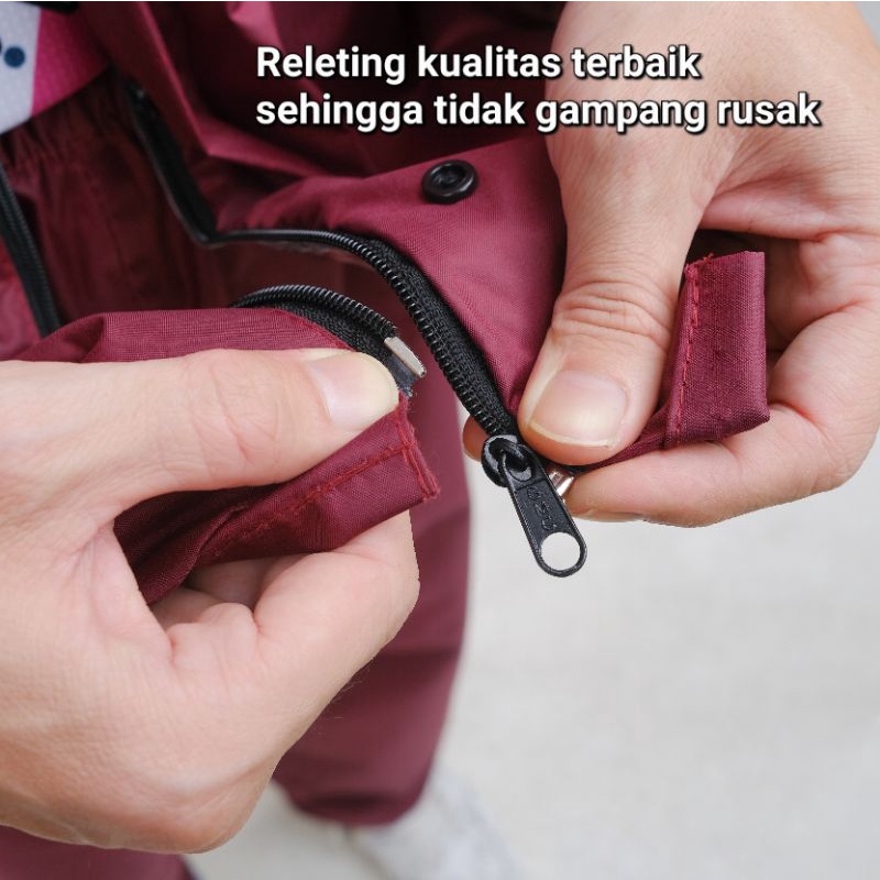 JAS HUJAN RAINCOAT setelan pria wanita l xl xxl/jumbo enstein exclusive bahan seperti axio