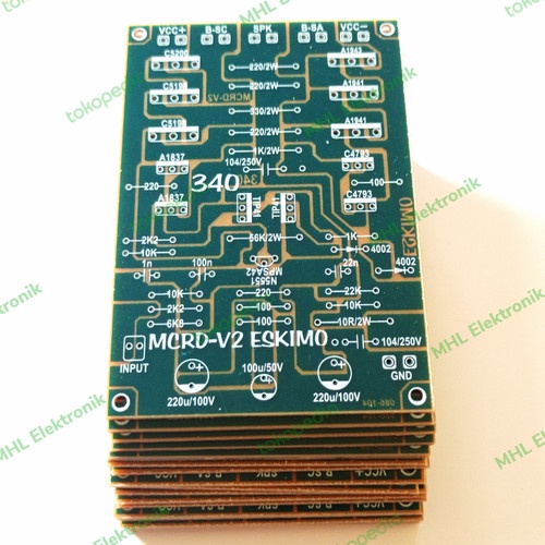 PCB Driver Power Amplifier Mono MCRD V2 Eskimo Type 340 Low Sub