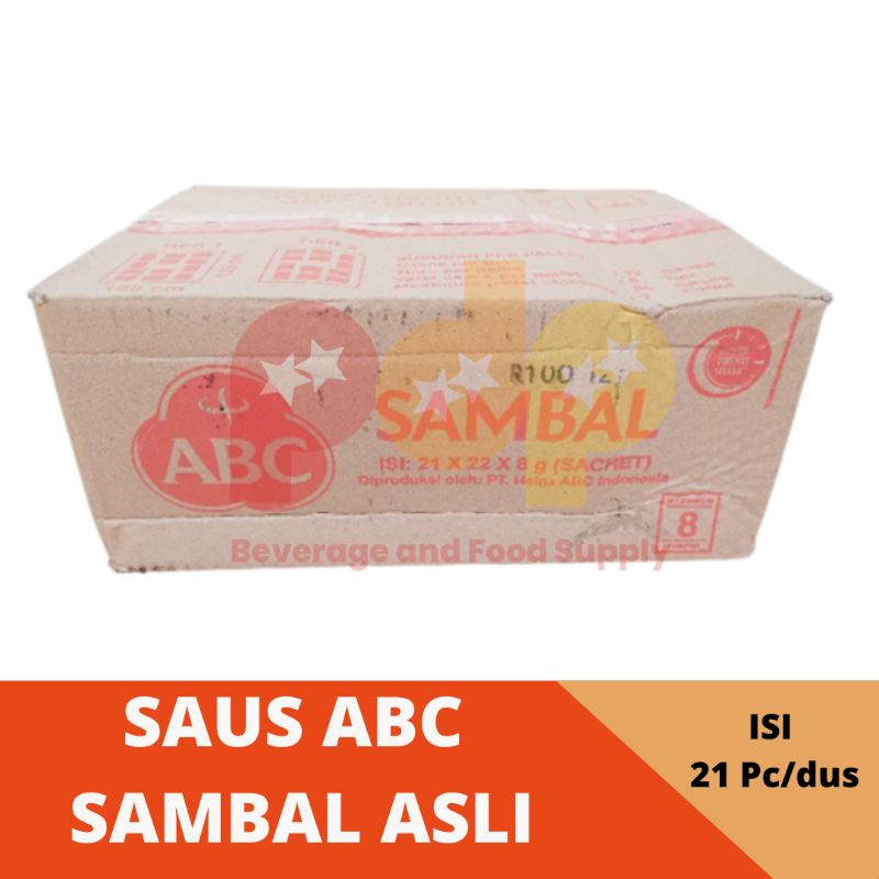 Jual Abc Sambal Asli Sachet Saus Abc Sambal Asli Isi 21 Pc Dus X22