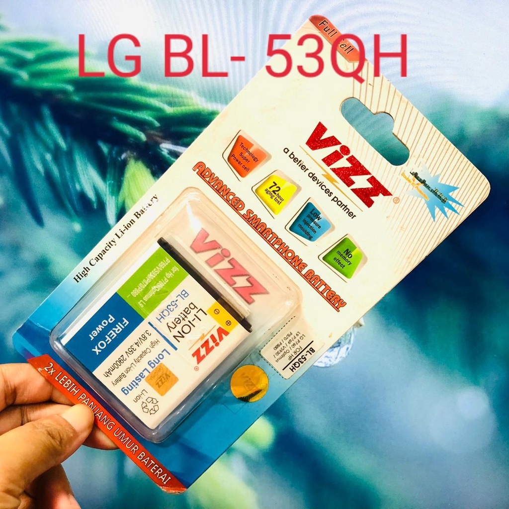 PROMO GROSIR!! BATERAI VIZZ DOBEL POWER LG BL-44JN/ LG BL-44JH/ LG BL-44JR/ LG BL-48TH/ LG G3/ LG BL-53QH