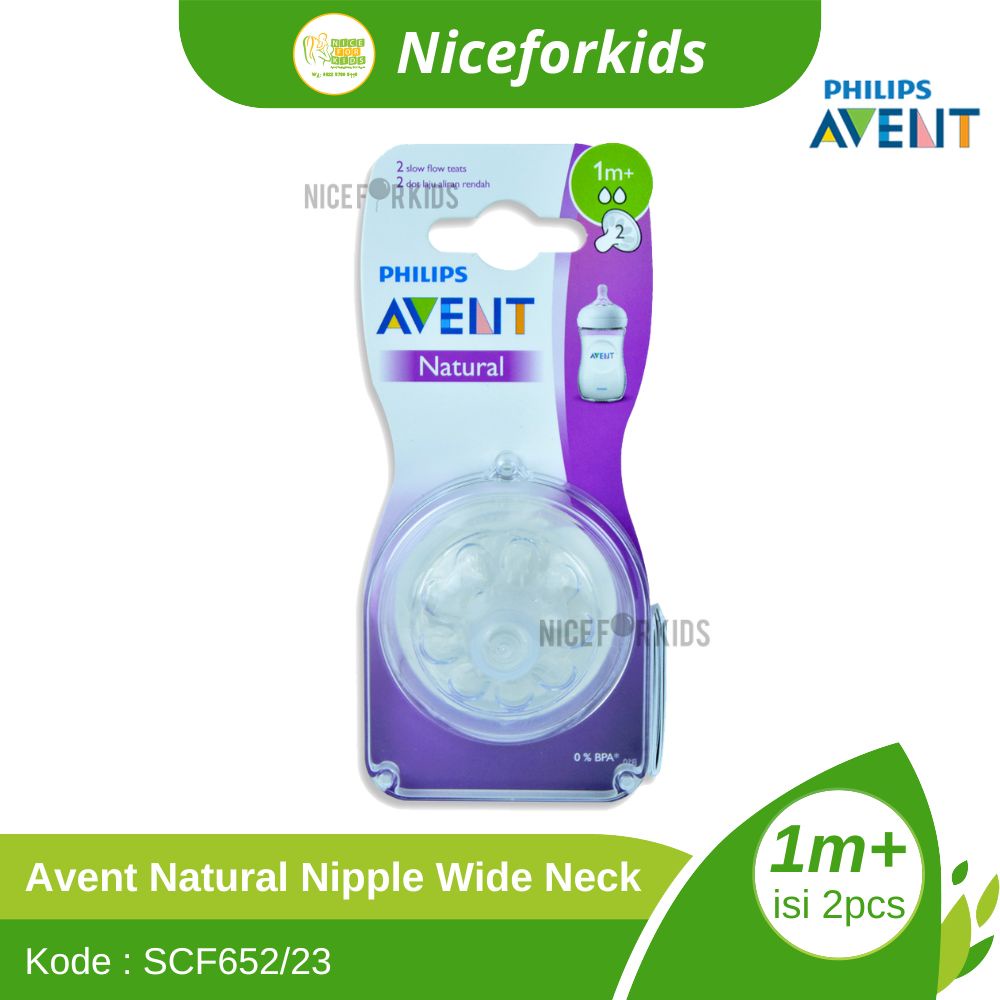 Avent Nipple Wide Neck / Dot Botol Susu Avent Wide Neck