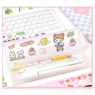 ADOLANE ECERAN Sticker Aesthetic MOMO Lucu Kartun Karakter Anak Korea 2D Dekorasi DIY Buku Botol Case Hp Laptop Diary 1 Box 100 pcs