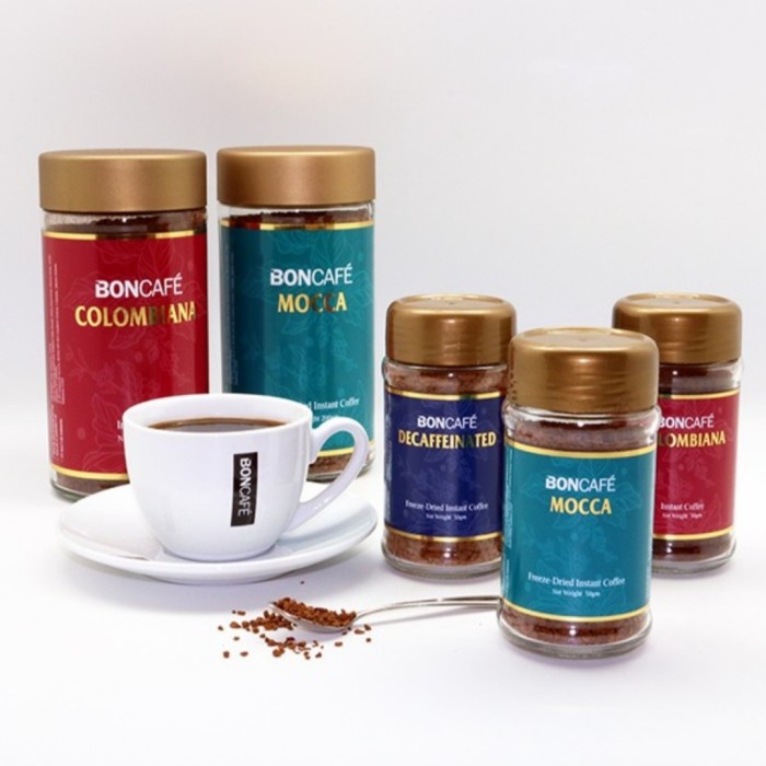 

BONCAFE MOCCA GOURMET INSTANT COFFEE KOPI MOCHA DECAFFEIN COLOMBIANA