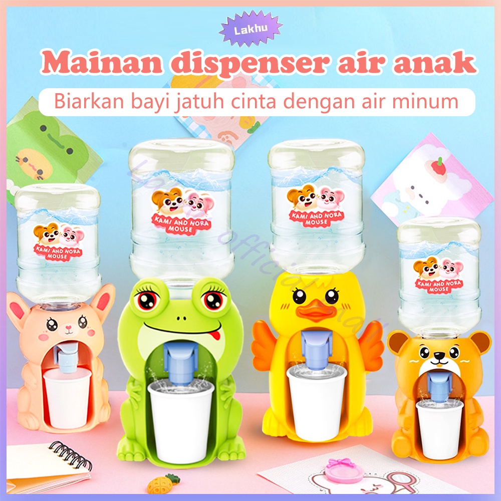 Lakhu Mainan dispenser air mini mainan anak/mini water dispenser karakter/mainan mesin air minum