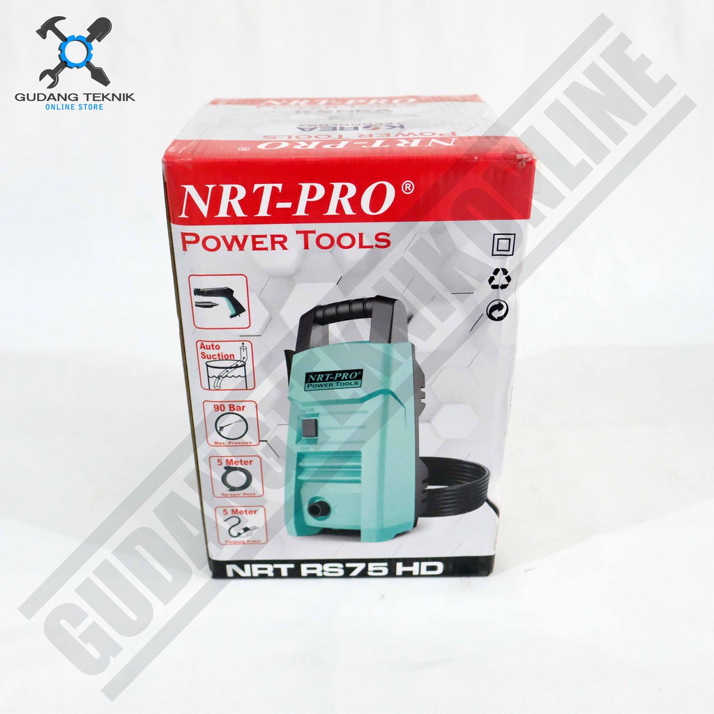 Mesin Jet Cleaner High Pressure RS75HD NRT PRO / Mesin Cuci Steam Motor Mobil 600 Watt RS 75 HD NRT PRO