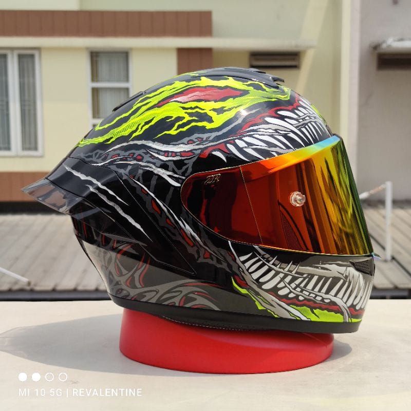 HELM NJS ZX1 HELLCRAFT paket ganteng