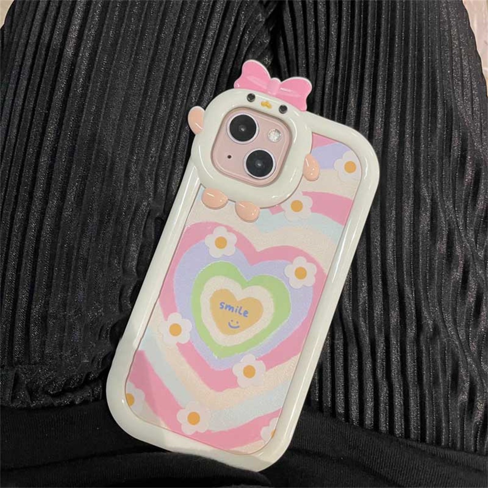 Realme 10 Realme C33 C30 C31 C35 C21Y C25Y RealmeC11 C25 C17 C15 C12 C3 C2 7i 5 5i 6i Gradiasi Cinta Daisy Flower Silikon Lembut Casing Cover