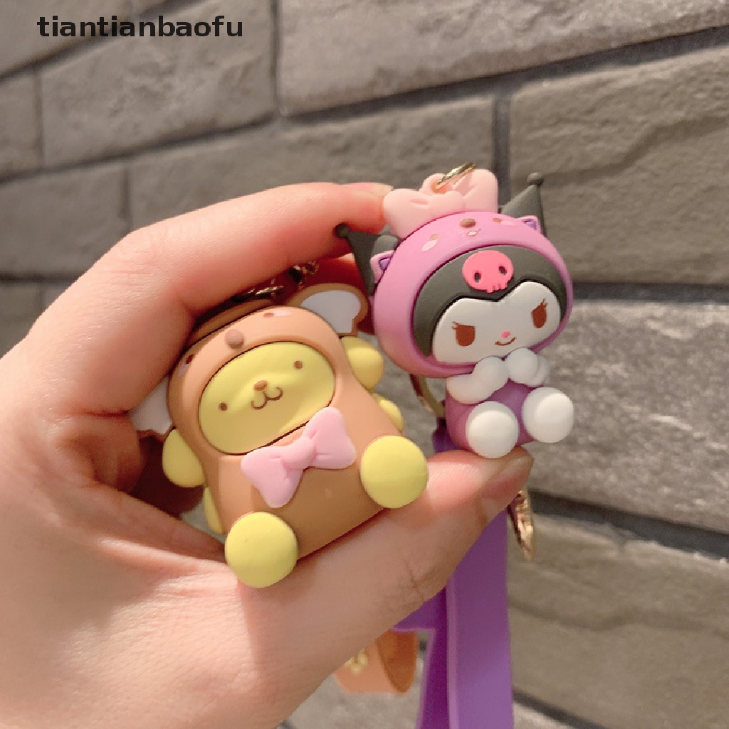 Gantungan Kunci Desain Kartun Anime Sanrio My Melody Cinnamoroll Hello Kitty Pompompurin