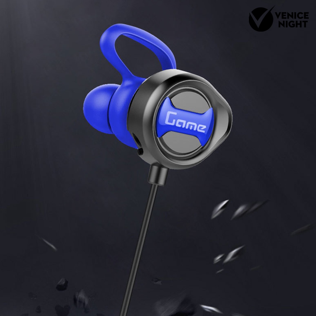 (VNEP) (Berkabel) G31 Earphone High Fidelity Kebisingan Membatalkan Ringan 3.5mm Stereo Olahraga In-Ear Gaming Earbud untuk Menelepon