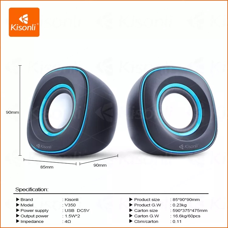 KISONLI - Speaker 2.0 Laptop / Komputer V350-7