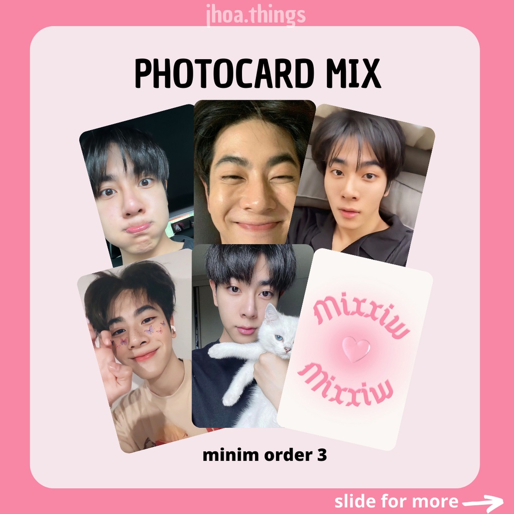 [UNOFFICIAL] PHOTOCARD MIX SAHAPHAP MIXXIW GMMTV THAI ACTOR