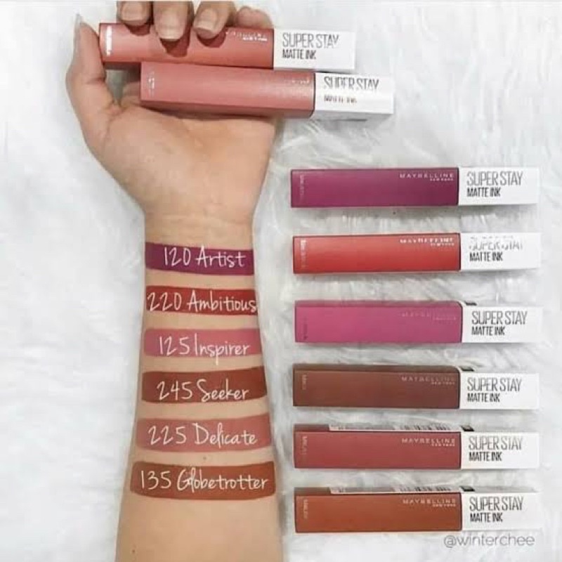 (ORIGINAL) Maybelline Super Stay Matte Ink Edisi Lip Cream Vinyl Seri V mate ink SuperStay Lipcream LIPSTICK LIPSTIK