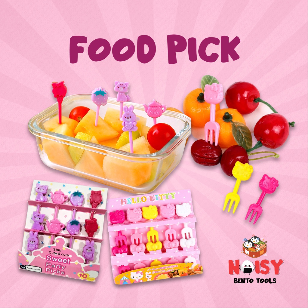 FOOD PICK TUSUKAN BENTO HELLO KITTY SWEET PARTY