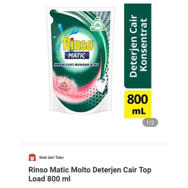 RINSO MATIC LIQUID 800/700 ML