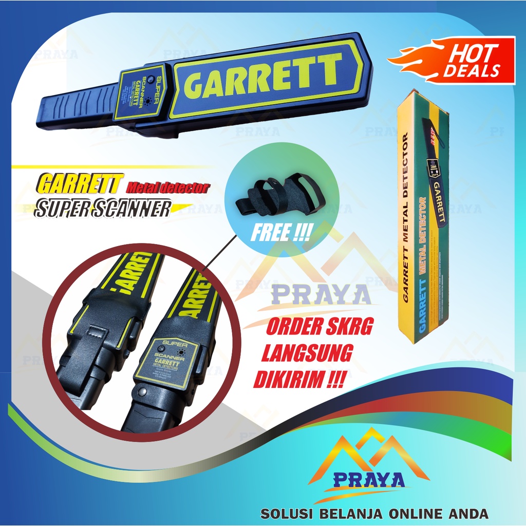 Metal Detector Garret Super Scanner satpam security Garrett Garet Scan satpam petugas kemanan