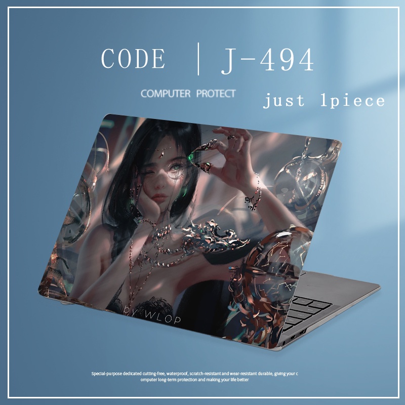 1pc Universal Bebas Potong COD Laptop Decals Colorful Komputer Decor Sticker Kulit Film Untuk Dell Lintang E5270 Lintang E6230 Inspiron 5401 5501Ins 15-7501 Full Cover Sticker