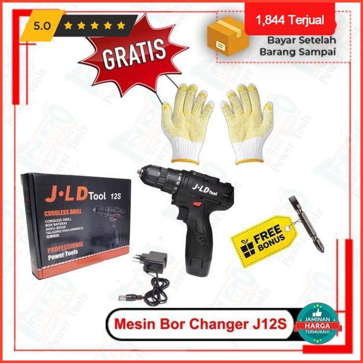 Big Sale Mesin Bor Baterai Jld Tools Cordless Drill 12 Volt J12S Premium