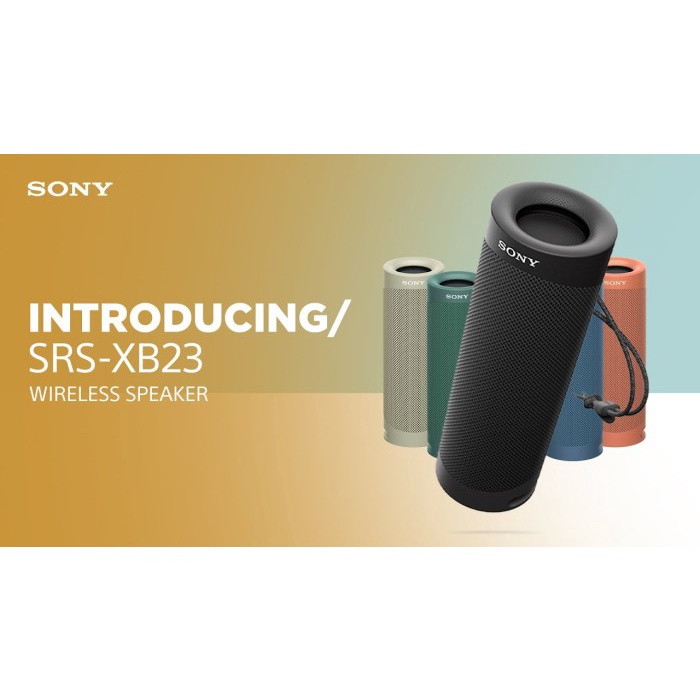 Sony Portable Bluetooth Speaker SRS-XB23 Extra Bass Wireless