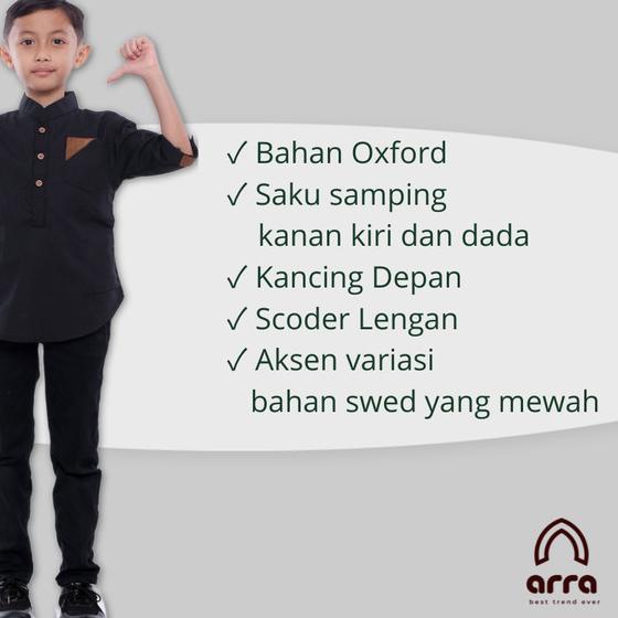 Baju Gamis Anak Baju Koko Muslim Pakistan Anak Laki-Laki AL FARUQ ARRA - KREM, S