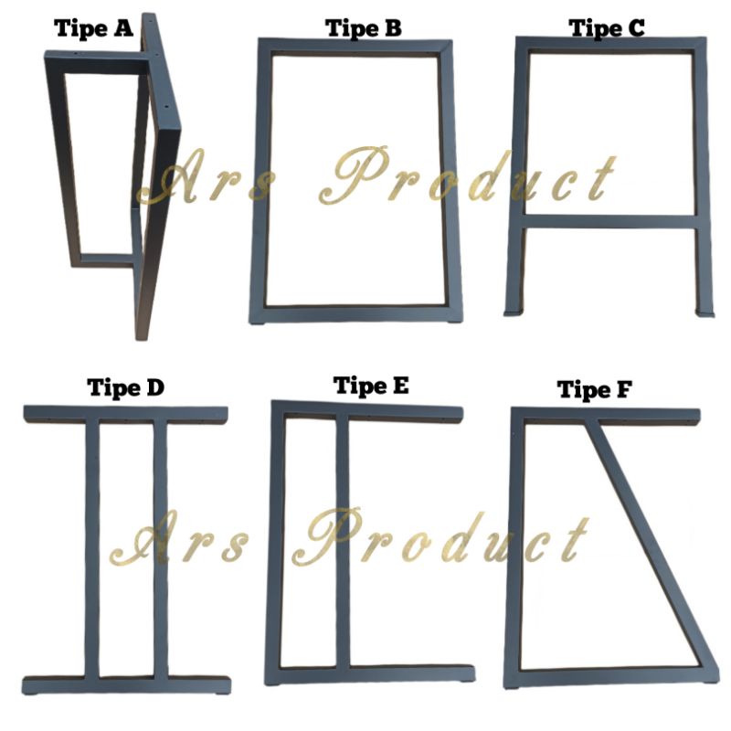 Ars kaki meja besi hollow 4x4 industrial solid sangat kokoh dan mewah / luxury table leg kaki meja besi murah tinggi 70cm 60cm 40cm termurah