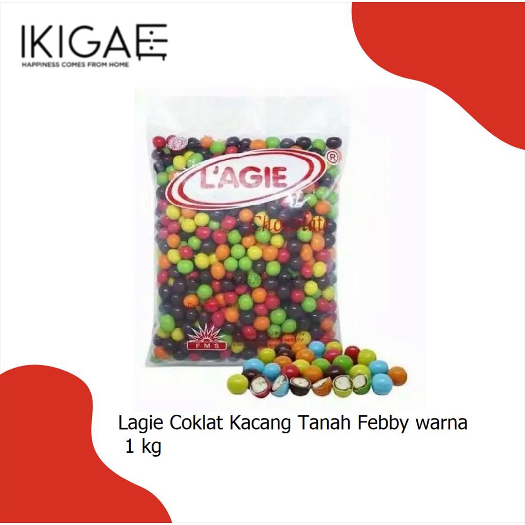 LAGIE COKELAT KILOAN ISI KACANG TANAH KEMASAN 1 KG